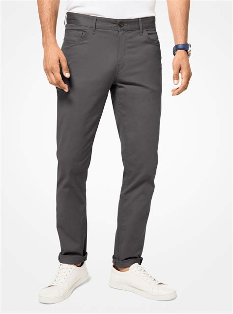 michael kors parker slim fit mens pants|parker slim fit stretch trousers.